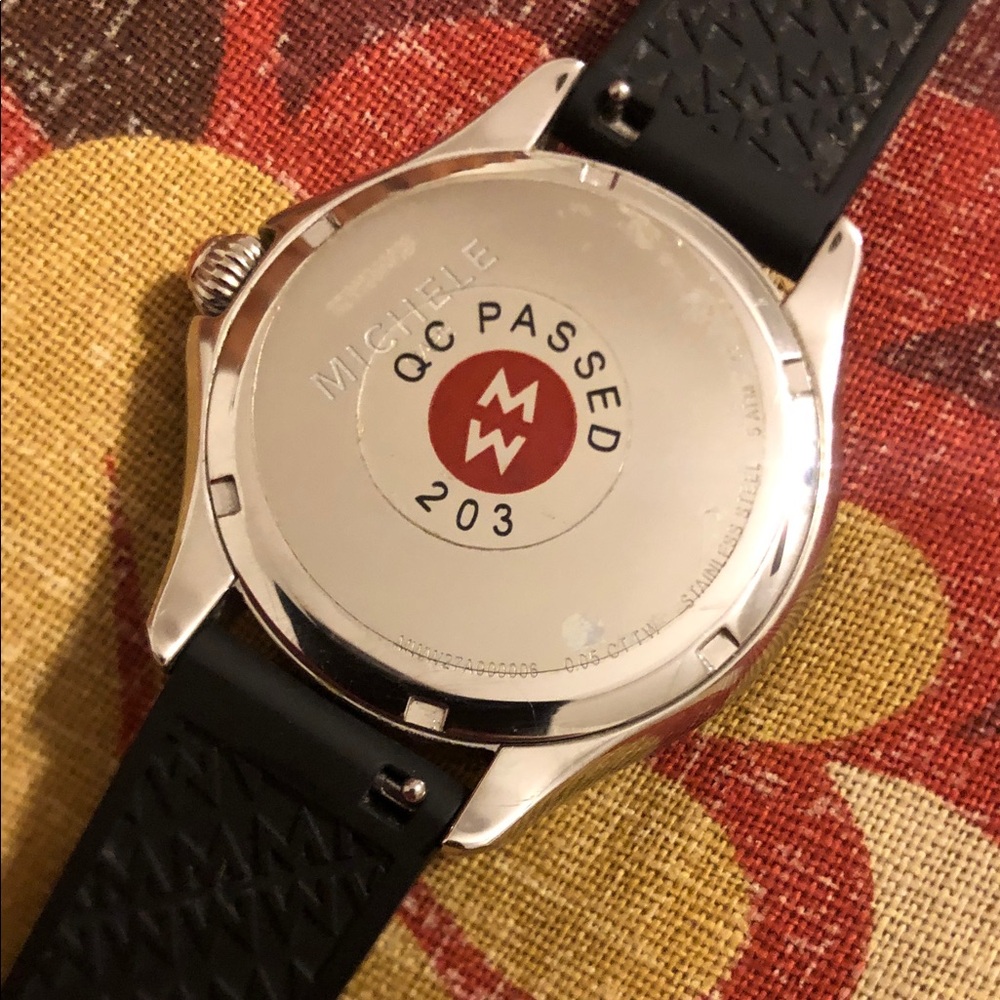 Michele Elegant Black and Silver watch - Picture 4 of 8